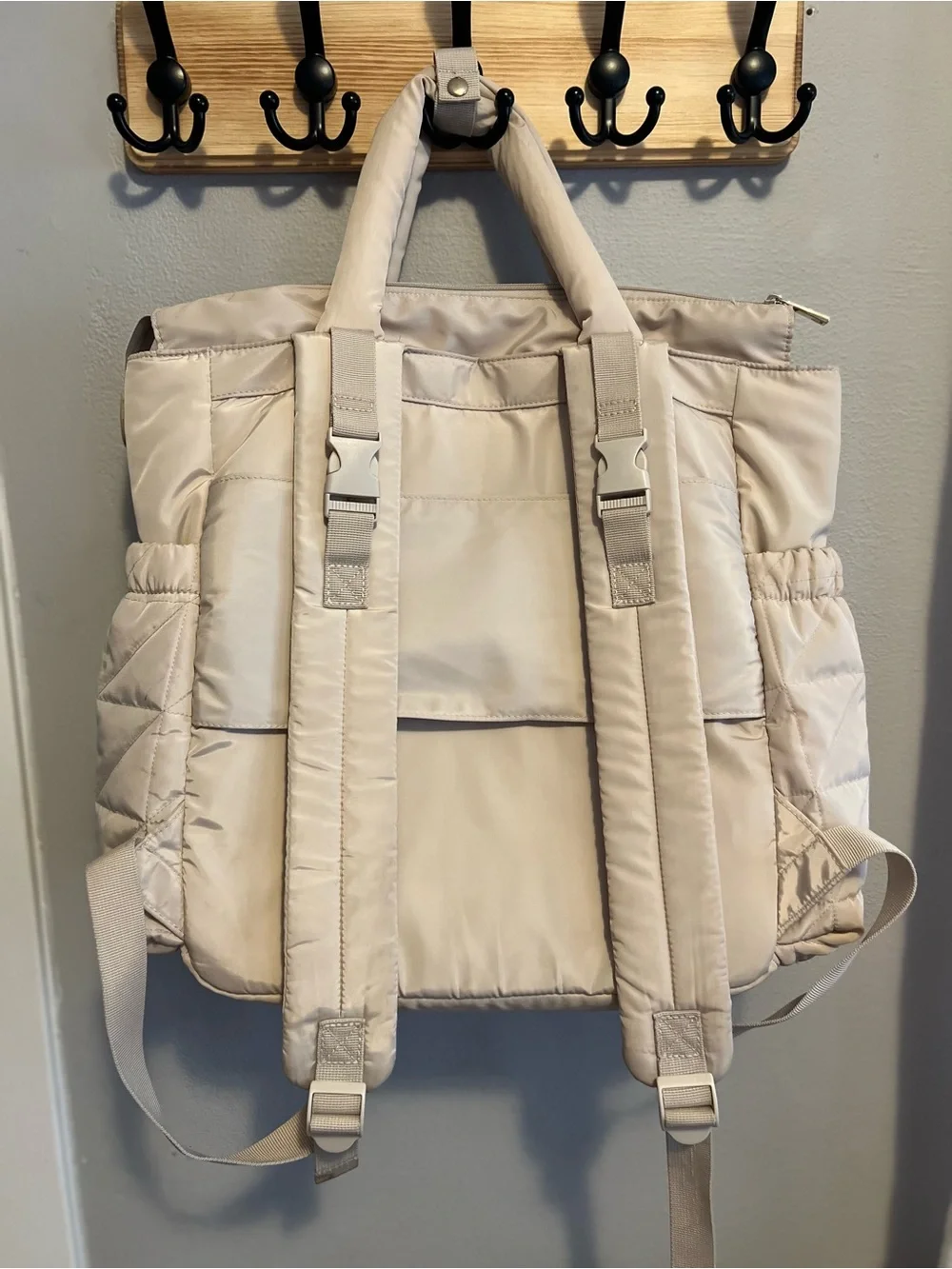 Quilted Diaper Backpack Tote Bag Cloud Island